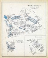 New London, New London Town, Sytheville Town, New Hampshire State Atlas 1892